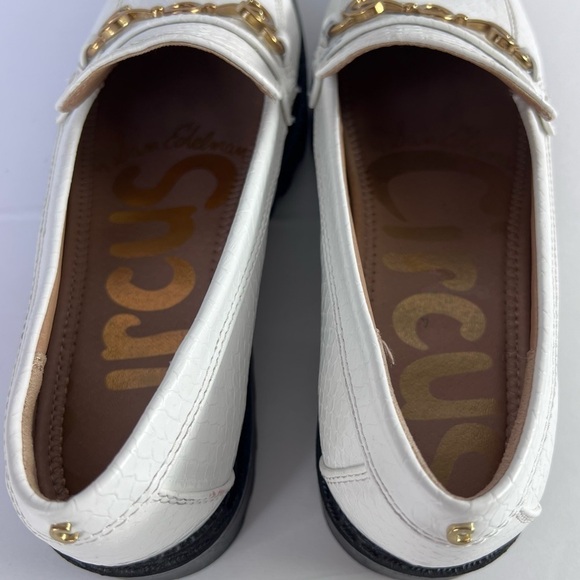 Circus NY by Sam Edelman White Faux Alligator embossed “Deana” Loafer, 9 - Picture 4 of 12